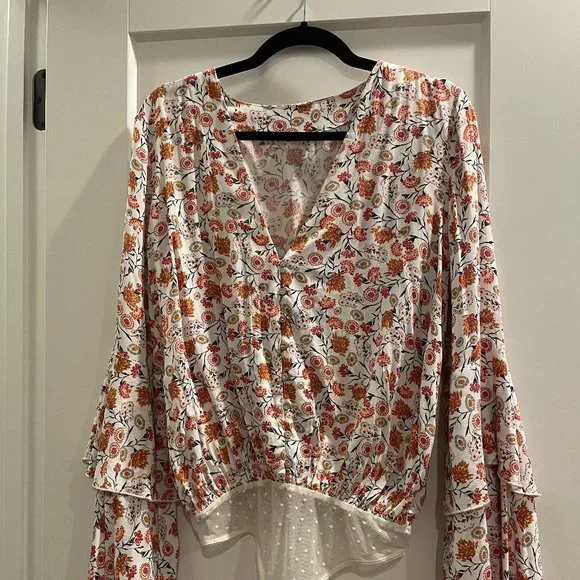 Free People Floral Bodysuit - Picture 1 of 4